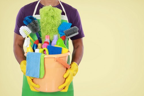 Professional Battersea cleaners working safely with insurance and safety procedures