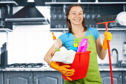 Professional regular cleaning in a Battersea flat with access considerations
