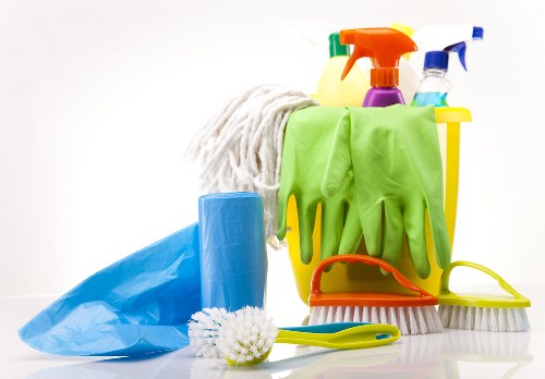 Eco-friendly oven cleaner working in Battersea kitchen