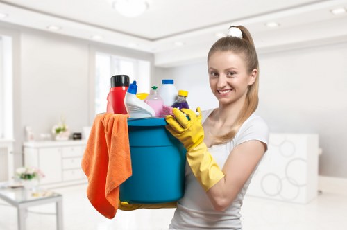 Close-up of stain removal work in a Battersea home or office
