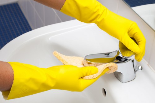 Professional cleaning team completing a one off cleaning service in Battersea